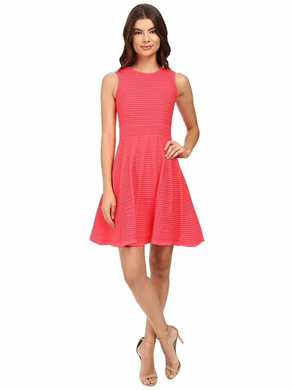 Ted Baker 'Malou' Ottoman Ribbed Fit and Flare Dress